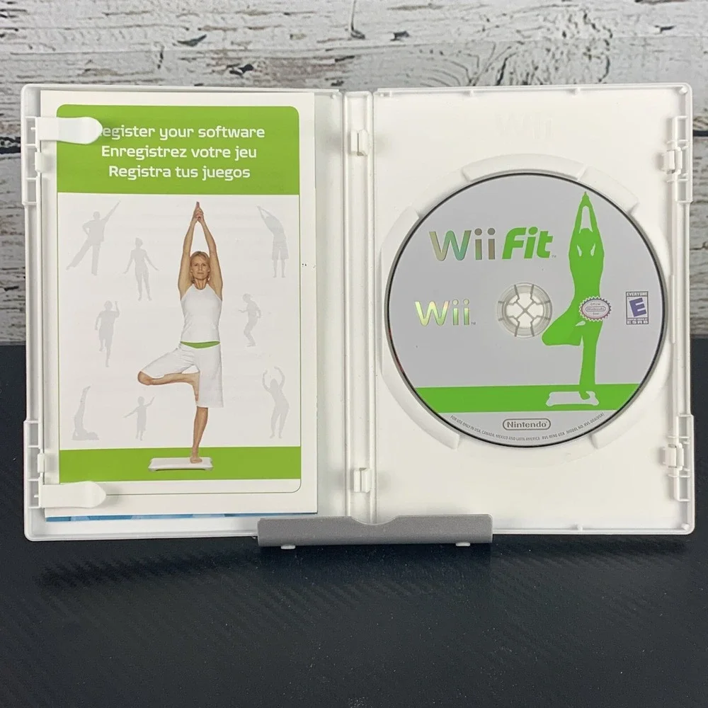 Wii Fit (Nintendo Wii, 2008) Touch Generations Fitness Made Fun Exercise Workout